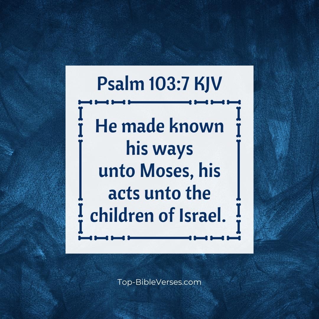 Psalm 103-7 DP Images